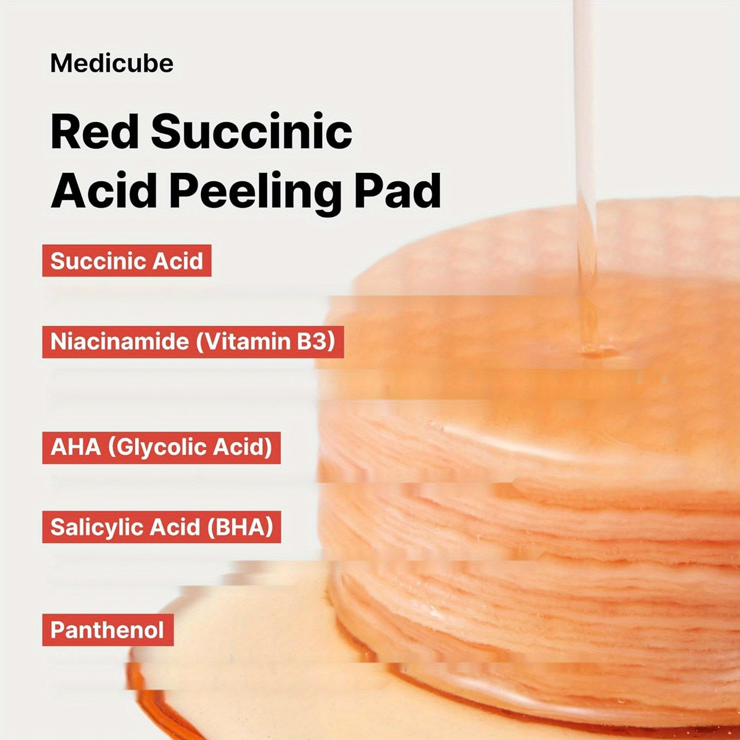 Medicube Peeling Pad Red Succinic Acid Peeling Pad